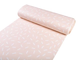 Dekoračná látka PM-062 Konfety na pastelovo lososovom - šírka 150 cm - detail 1 - Biante.sk Dekoračná látka PM-062 Konfety na pastelovo lososovom - šírka 150 cm - detail 1 - Biante.sk