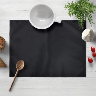 Bavlněné saténové prostírání na stůl ST-006 Černé - Biante.cz