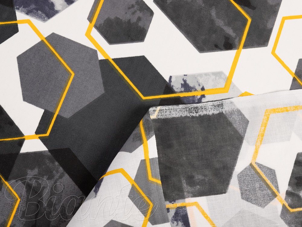Bavlněná látka/plátno Sandra SA-568 Šedo-modrofialové mramorové hexagony na bílém - šířka 160 cm - detail 4 - Biante.cz Bavlněná látka/plátno Sandra SA-568 Šedo-modrofialové mramorové hexagony na bílém - šířka 160 cm - detail 4 - Biante.cz