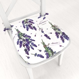 Oblý podsedák PML-084 Lavender - 39x37x3 cm - Biante.cz