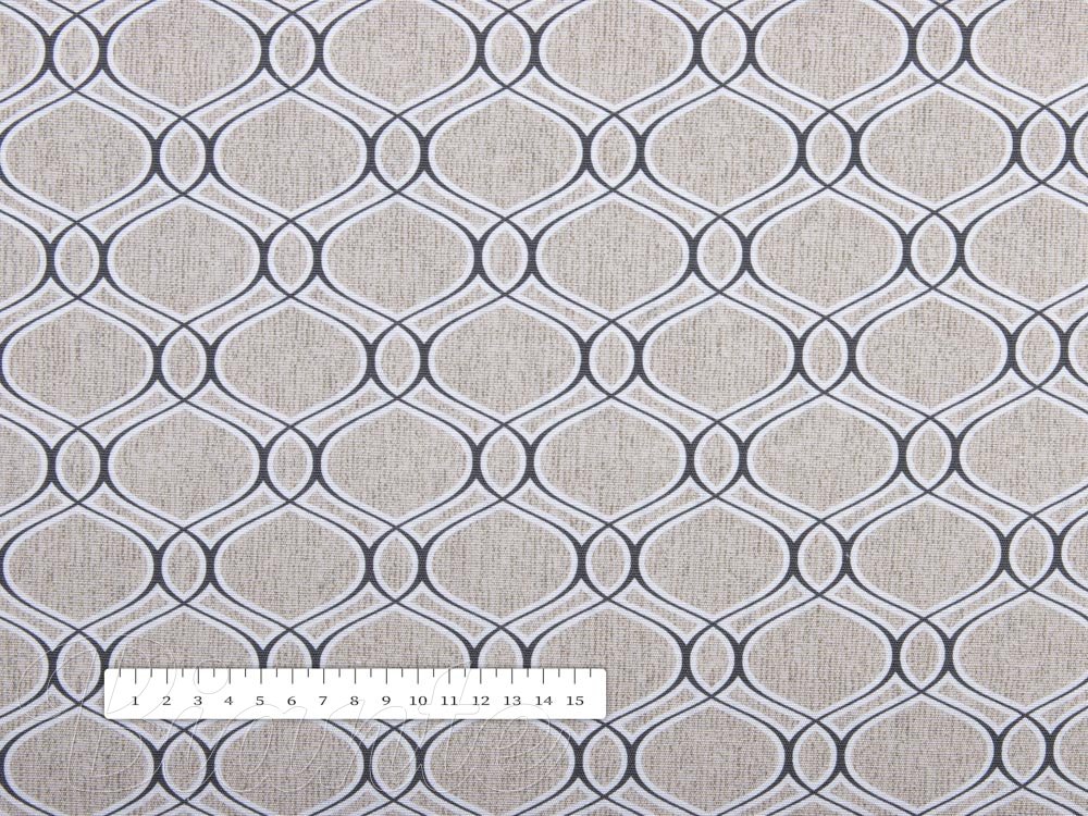 Dekorační látka Leona LN-124 Geometrický vzor na režném - šířka 140 cm - detail 3 - Biante.cz Dekorační látka Leona LN-124 Geometrický vzor na režném - šířka 140 cm - detail 3 - Biante.cz
