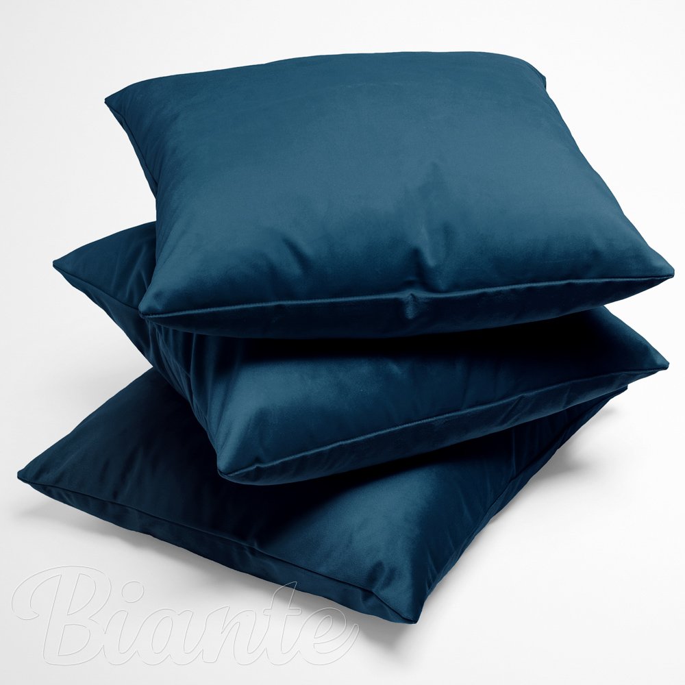 Sametový povlak na polštář Velvet Premium SVP-028 Petrolejově modrý - detail 1 - Biante.cz
