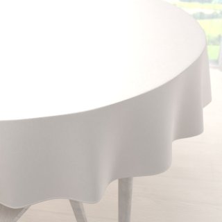Sametový kulatý ubrus Velvet Premium SVP-024 Krémově bílý - Biante.cz