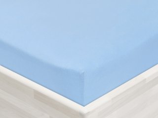 Detské jersey napínacie prestieradlo do postieľky JR-014 Nebesky modré - detail 1 - Biante.sk Detské jersey napínacie prestieradlo do postieľky JR-014 Nebesky modré - detail 1 - Biante.sk