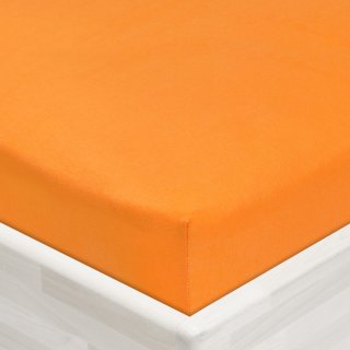 Dětské jersey napínací prostěradlo do postýlky JR-006 Oranžové - detail 1 - Biante.cz