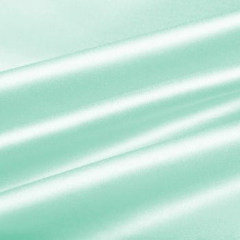 Látka polyesterový satén LUX-059 Světle mintová - šířka 150 cm