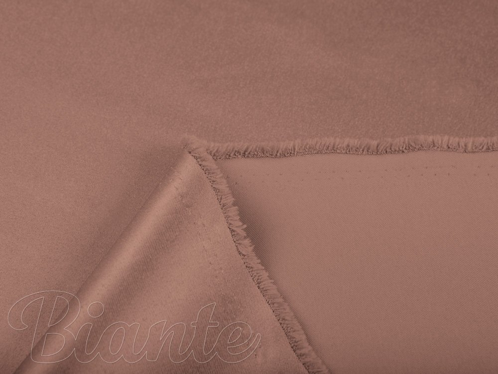 Látka polyesterový satén LUX-048 Bronzově hnědá - šířka 150 cm - detail 6 - Biante.cz
