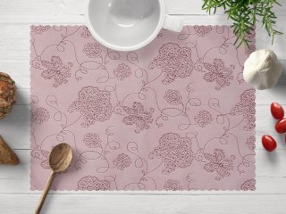 Teflonové prostírání na stůl TF-077 Květované ornamenty na starorůžovém - Biante.cz Teflonové prostírání na stůl TF-077 Květované ornamenty na starorůžovém - Biante.cz