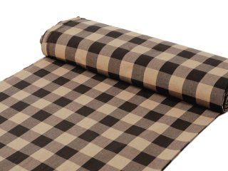 Bavlnená látka Olivia OL-017 Hnedo-béžová kocka veľká - šírka 150 cm - detail 1 - Biante.sk Bavlnená látka Olivia OL-017 Hnedo-béžová kocka veľká - šírka 150 cm - detail 1 - Biante.sk