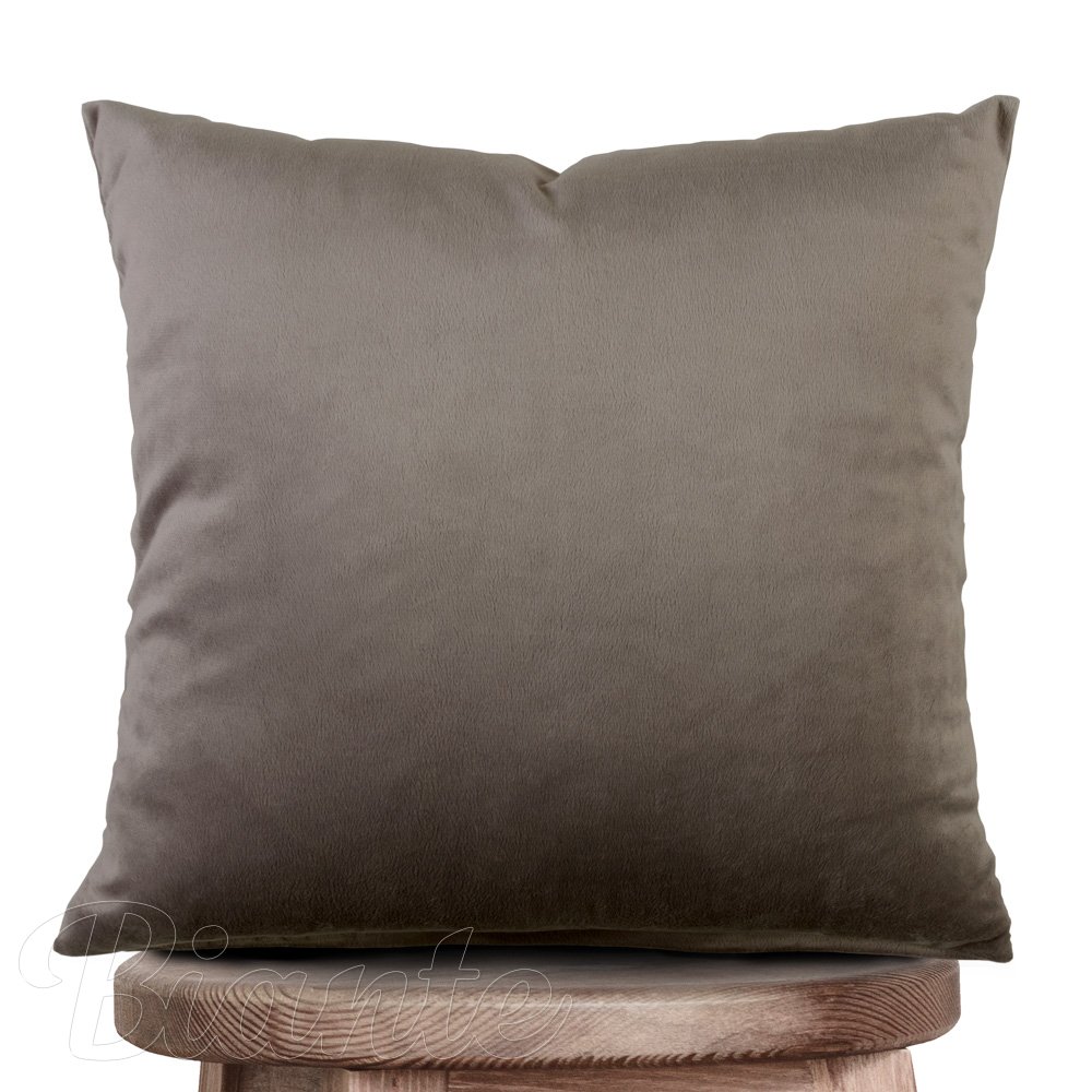 Mikroplyšový povlak na polštář MIS-013 Šedohnědý 40x40 cm - SKLADEM - Biante.cz Mikroplyšový povlak na polštář MIS-013 Šedohnědý 40x40 cm - SKLADEM - Biante.cz