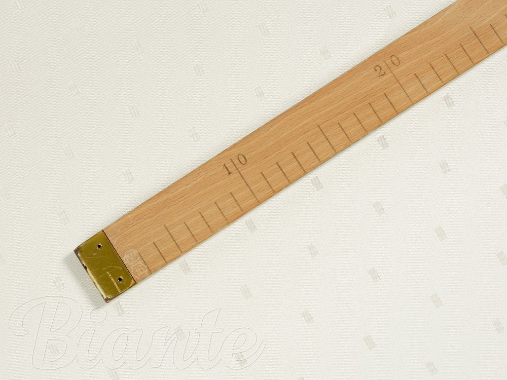 Teflonová látka na ubrusy TF-017 Obdélníčky - lesklá smetanová - šířka 160 cm - detail 4 - Biante.cz
