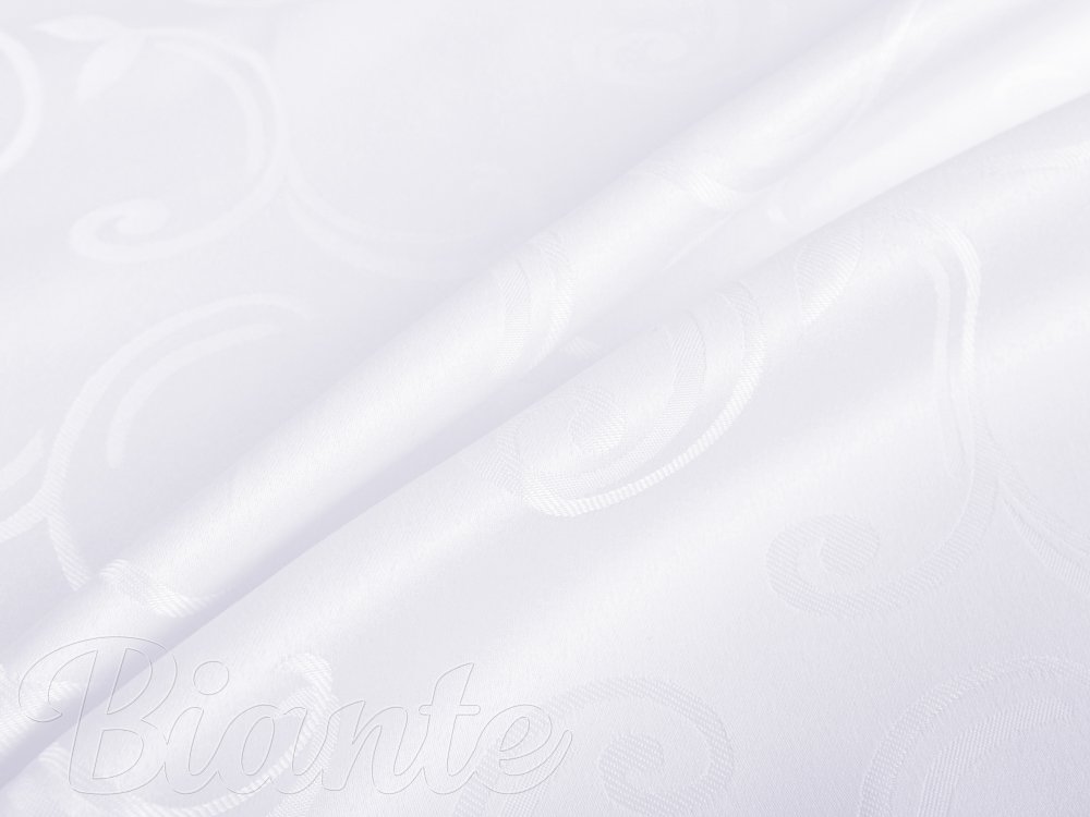 Teflonová látka na ubrusy TF-100 Bílé ornamenty s lístky - šířka 155 cm - detail 2 - Biante.cz Teflonová látka na ubrusy TF-100 Bílé ornamenty s lístky - šířka 155 cm - detail 2 - Biante.cz