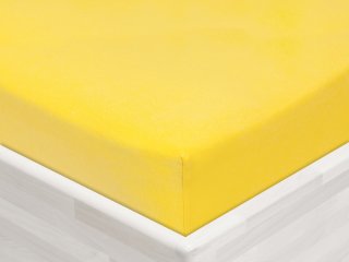 Jersey napínacie prestieradlo JR-003 Žlté - Biante.sk Jersey napínacie prestieradlo JR-003 Žlté - Biante.sk