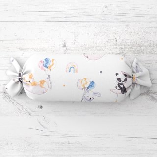 Dětský polštář válec bonbon Sandra SA-374 Pandy lišky a zajíčci s balónky - Biante.cz Dětský polštář válec bonbon Sandra SA-374 Pandy lišky a zajíčci s balónky - Biante.cz