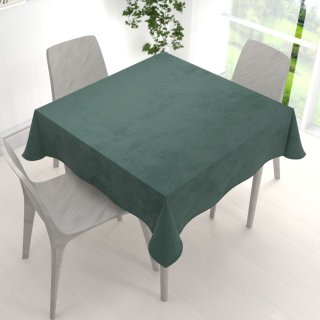 Sametový čtvercový ubrus Velvet Premium SVP-040 Lesní zelená - detail 1 - Biante.cz