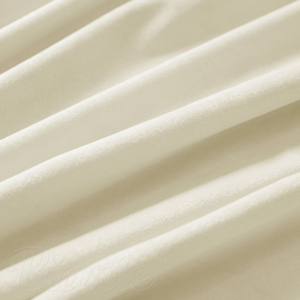 Sametová látka Velvet Premium SVP-003 Smetanová - šířka 280 cm - detail 4 - Biante.cz