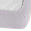 Dětské jersey napínací prostěradlo do postýlky JR-028 Světle šedé - detail 2 - Biante.cz