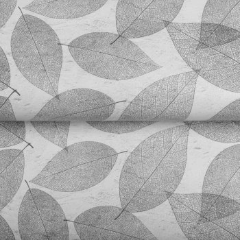 PVC obrus Sivé listy PV-049 - metráž š. 140 cm - detail 1 - Biante.sk PVC obrus Sivé listy PV-049 - metráž š. 140 cm - detail 1 - Biante.sk