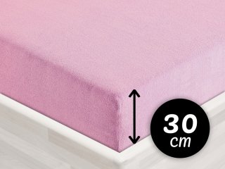 Froté napínacie prestieradlo na vysoký matrac FR-008 Ružová lila - Biante.sk Froté napínacie prestieradlo na vysoký matrac FR-008 Ružová lila - Biante.sk