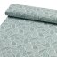 Dekorační látka Leona LN-166 Bílé listy na modrozeleném - šířka 140 cm a 280 cm - detail 1 - Biante.cz