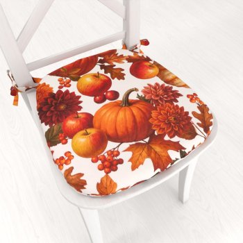Oblý podsedák Leona LN-178 Podzimní zátiší s dýněmi - 39x37x3 cm - Biante.cz Oblý podsedák Leona LN-178 Podzimní zátiší s dýněmi - 39x37x3 cm - Biante.cz