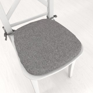 Oblý podsedák BKT-551 Sivý režný - 39x37x3 cm - Biante.sk