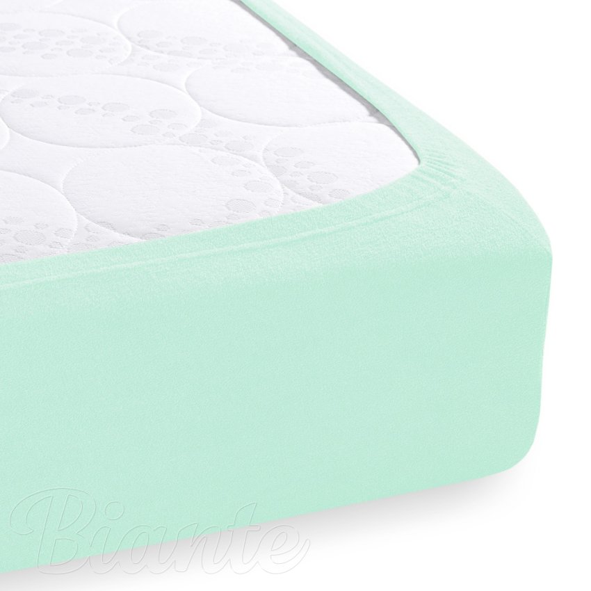 Froté napínací prostěradlo na extra vysokou matraci FR-034 Mintové - detail 1 - Biante.cz