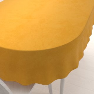 Sametový oválný ubrus Velvet Premium SVP-037 Zlatavě oranžový - Biante.cz