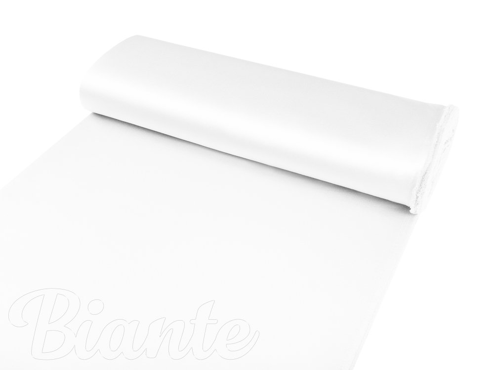 Látka polyesterový satén LUX-L040 Bílá - šířka 150 cm - detail 3 - Biante.cz Látka polyesterový satén LUX-L040 Bílá - šířka 150 cm - detail 3 - Biante.cz