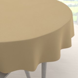 Dekorační kulatý ubrus BKU-107 Pískově béžový - Biante.cz Dekorační kulatý ubrus BKU-107 Pískově béžový - Biante.cz