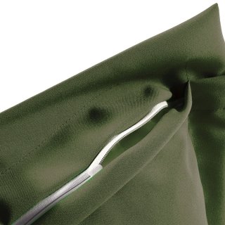 Dekorační povlak na polštář s lemem Rongo RG-081 Tmavý olivově zelený - detail 1 - Biante.cz