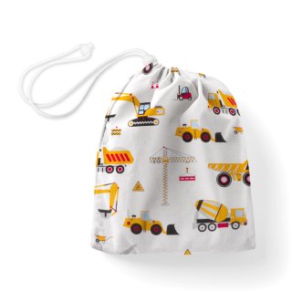 Bavlněný pytlík/sáček na přezůvky Sandra SA-081 Nákladní auta a bagry na bílém - Biante.cz Bavlněný pytlík/sáček na přezůvky Sandra SA-081 Nákladní auta a bagry na bílém - Biante.cz