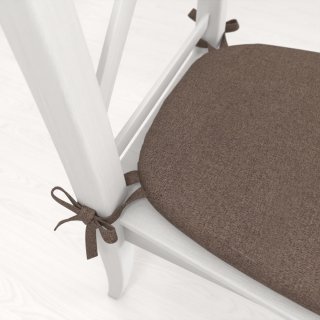 Oblý podsedák BKR-504 Hnědý - 39x37x3 cm - detail 1 - Biante.cz