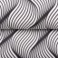 Dekorační látka PML-042 Černo-bílé vlnění - šířka 150 cm - detail 2 - Biante.cz