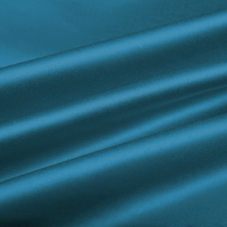 Látka polyesterový satén LUX-050 Petrolejově modrá - šířka 150 cm