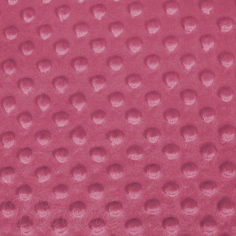 Dětská látka Minky TOP 3D puntíky MKP-057 Ostružinová - šířka 170 cm - detail 6 - Biante.cz