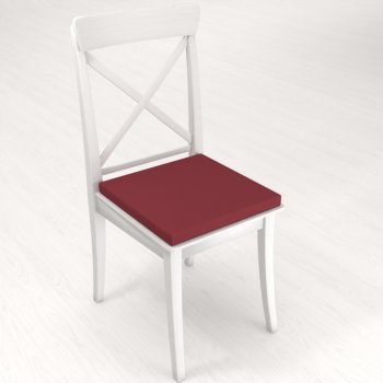 Čtvercový podsedák Rongo RG-097 Bordó - 38x38x3 cm - detail 1 - Biante.cz