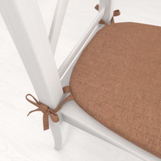 Oblý podsedák BKW-203 Hnědý žíhaný - 39x37x3 cm - detail 1 - Biante.cz