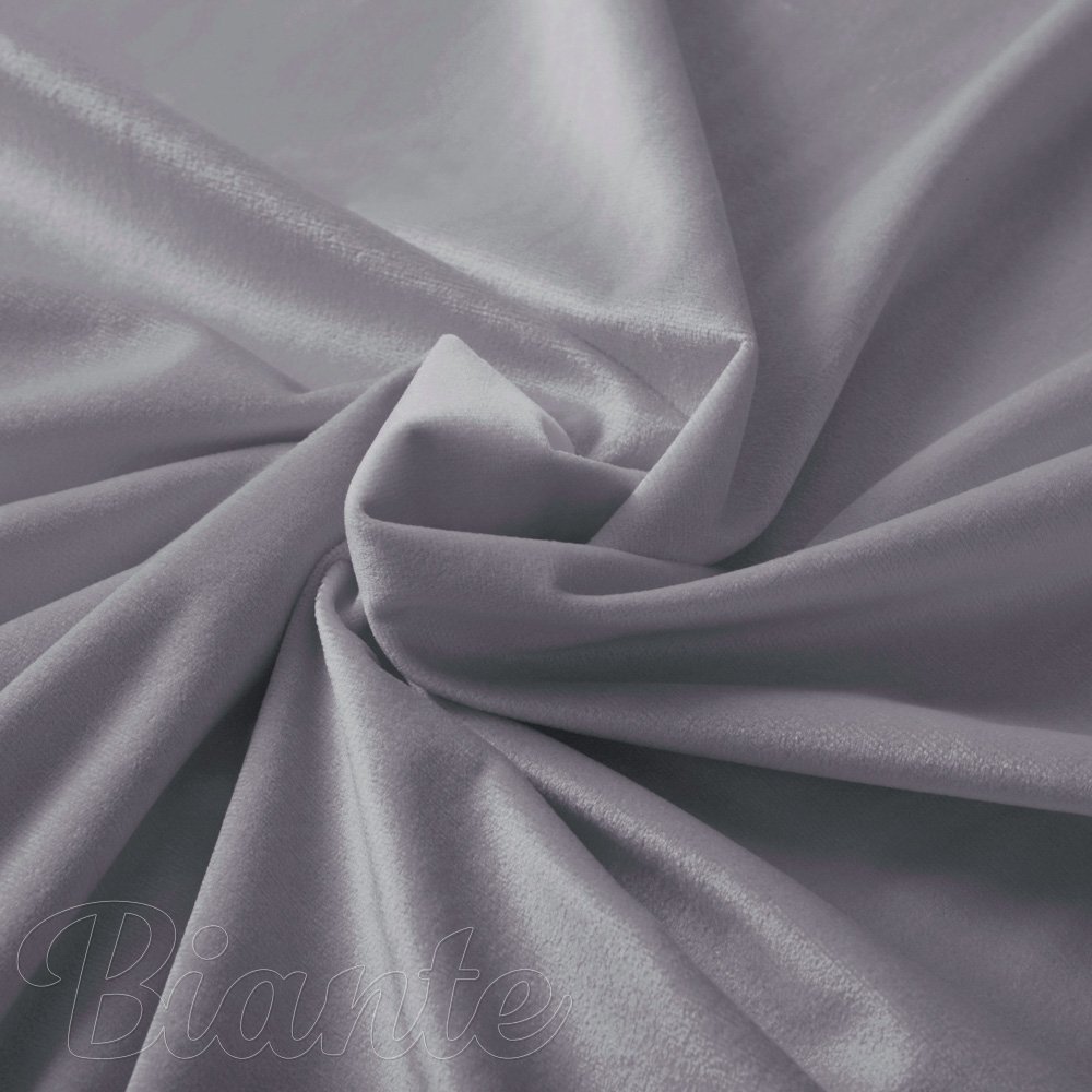 Sametová látka Velvet Premium SVP-013 Šedá - šířka 145 cm a 280 cm - detail 1 - Biante.cz