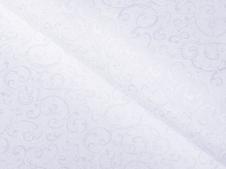 Teflónová látka na obrusy TF-078 Ornamenty - studená biela - šírka 160 cm - Biante.sk Teflónová látka na obrusy TF-078 Ornamenty - studená biela - šírka 160 cm - Biante.sk