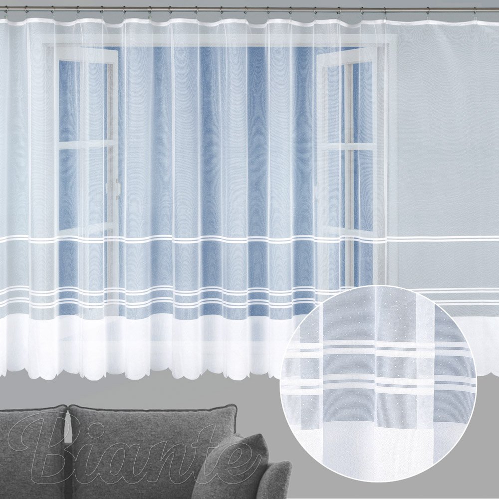 Záclona vzor Pruhy ZAC-007 výška 150 cm - Biante.cz