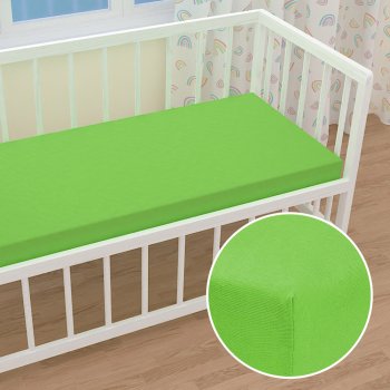 Dětské jersey napínací prostěradlo do postýlky JR-019 Zářivě zelené - Biante.cz Dětské jersey napínací prostěradlo do postýlky JR-019 Zářivě zelené - Biante.cz
