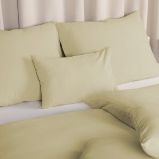 Ľanové posteľné obliečky LEN-025 Béžové 140x200 cm a 70x90 cm - detail 1 - Biante.sk