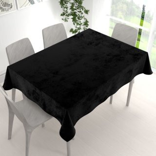 Sametový obdélníkový ubrus Velvet Premium SVP-041 Černý - detail 1 - Biante.cz