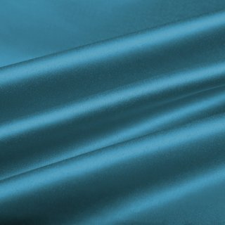 Látka polyesterový satén LUX-033 Petrolejově modrá - šířka 150 cm