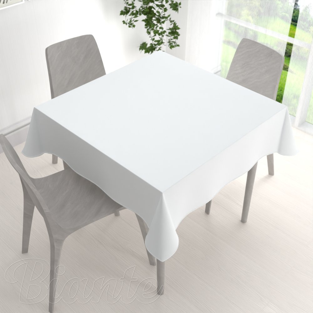 Velký teflonový čtvercový ubrus TF-027 Bílý bez vzoru - detail 1 - Biante.cz