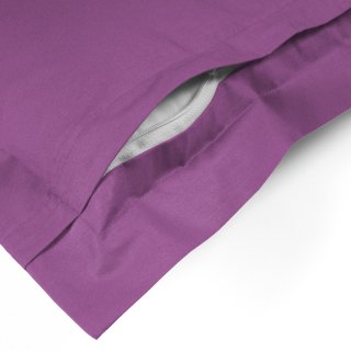Bavlněný povlak na polštář s lemem Moni MO-079 Purpurový - detail 1 - Biante.cz