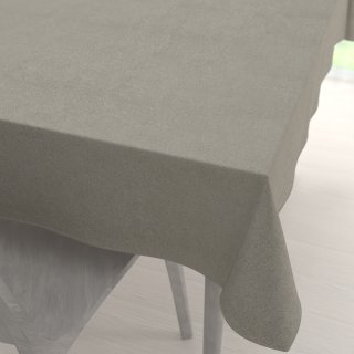 Obdélníkový ubrus/imitace broušené kůže Alcantara ALC-014 Světle šedý - Biante.cz