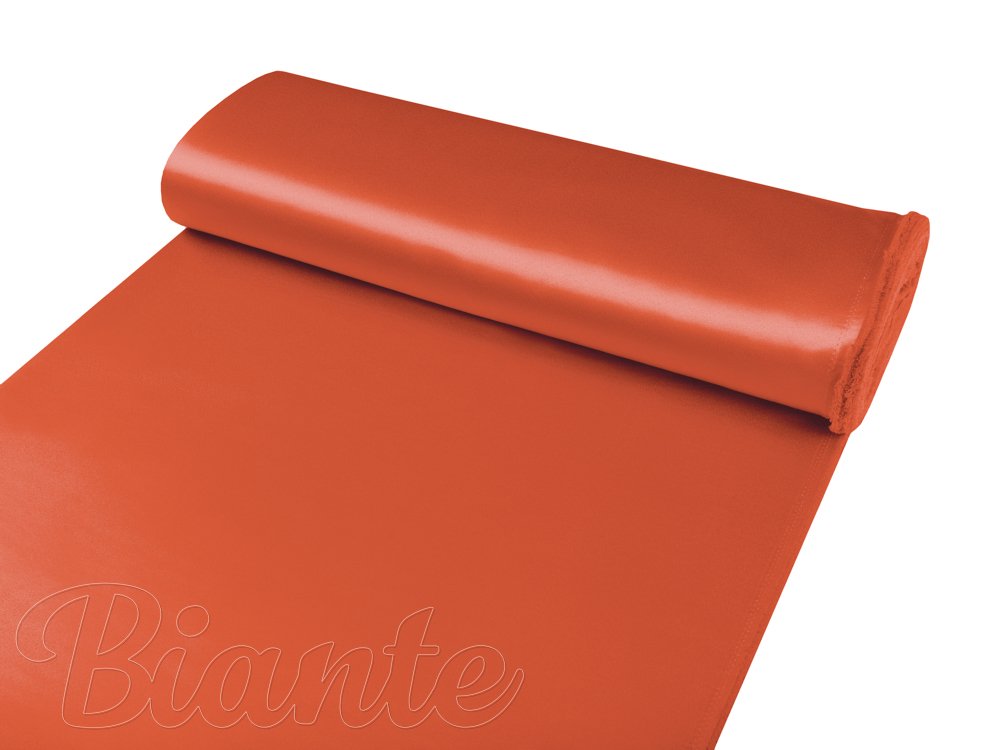 Látka polyesterový satén LUX-L045 Cihlově červená - šířka 150 cm - detail 3 - Biante.cz Látka polyesterový satén LUX-L045 Cihlově červená - šířka 150 cm - detail 3 - Biante.cz