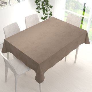 Sametový obdélníkový ubrus Velvet Premium SVP-005 Světle hnědý - detail 1 - Biante.cz